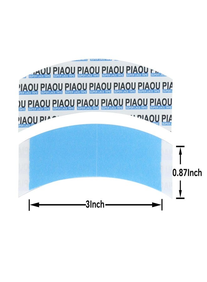 piaou Wig Tape Double Sided 58pcs Lace Front Tape for Wigs Waterproof Lace Tape for Wigs Strong Hold Wig Adhesive Strips Toupee Tapes Hairpiece - Image 2